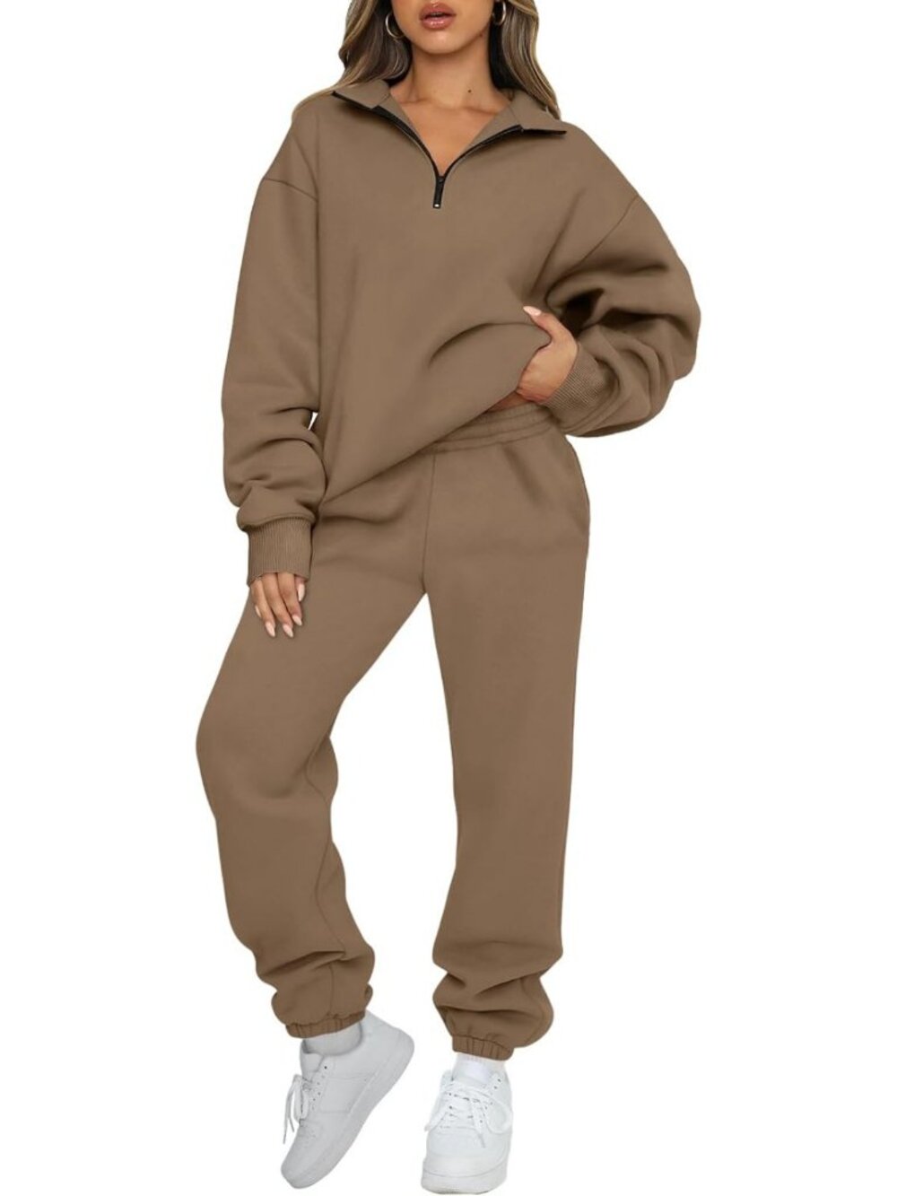 Cozy Women's 2-Piece Lounge Set | Comfy Sweatsuit Outfit for Relaxing & Casual